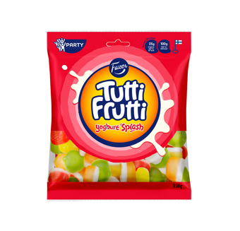 Tutti Frutti Yoghurt Splash 350g.
