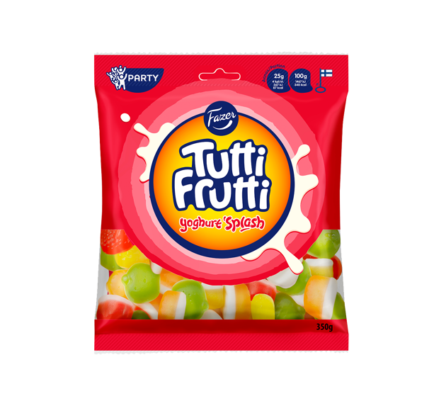 Tutti Frutti Yoghurt Splash 350g.