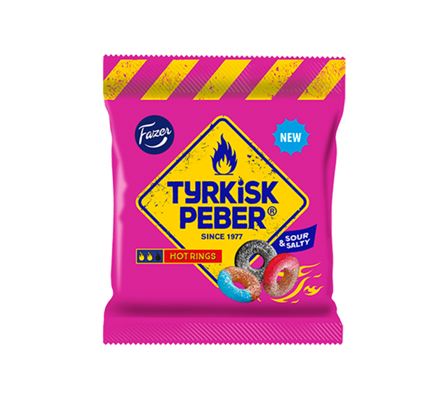 Tyrkisk Peber Hot rings 150g