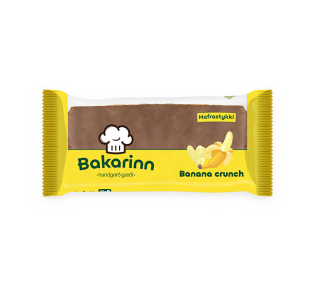 Banana Crunch Hafrastykki 90g